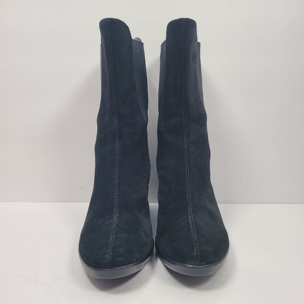 Cole Haan Nike Air Women's Black Suede Wedge Mid Calf Boots D20630 US Size 6B - Picture 3 of 12